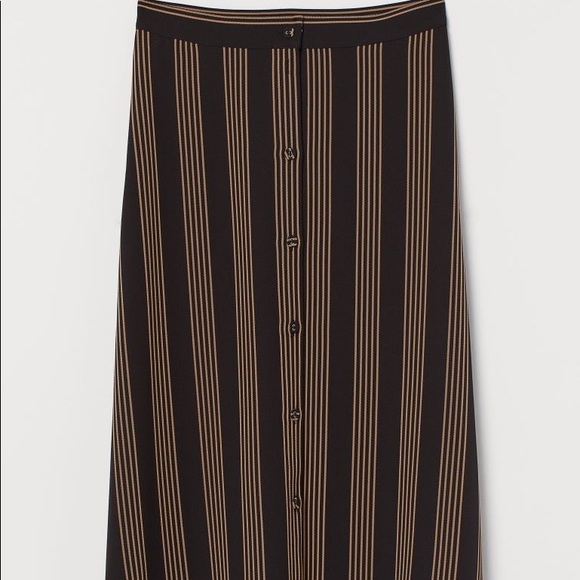 Striped Midi length Skirt - Picture 4 of 4